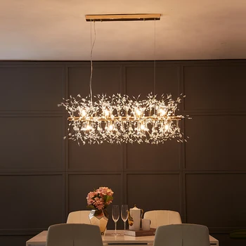 Nordic Fulg de nea Candelabre de Cristal de Lux Elegant Art LED-uri Lumini de Design Acasă Decora Living Sufragerie, Corpuri de iluminat Suspendate