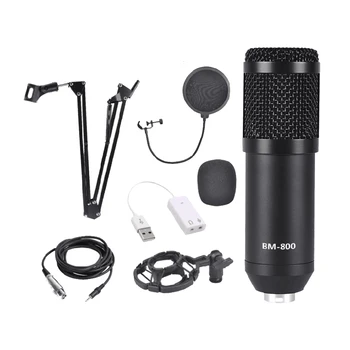 Noul Profesional de Microfon cu Condensator Pachet, BM-800 Profesionale Mic Set pentru Studio de Înregistrare și de Radiodifuziune-ABFN