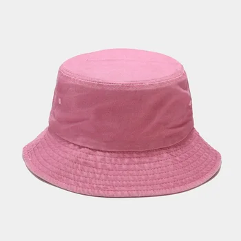 Pliabil Pescar Pălărie Spălate Denim Găleată Pălării Unisex Moda Bob Sepci Hip Hop Gorros Bărbați Femei Panama Găleată Cu Capac