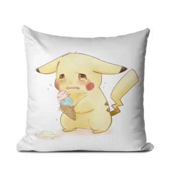 Pokemon Pikachu seria 45*45cm față de Pernă Desene animate Anime Scurt pernă de pluș Dormitor noptieră față de pernă Canapea Acasă față de pernă