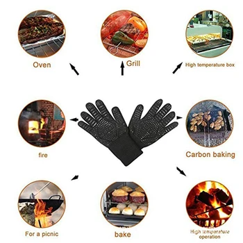 WALFOS Extreme de Rezistente la Căldură GRĂTAR Mănuși Mănuși de Grătar de Gătit Mănușă de Cuptor manusa pentru bucatarie instrumente de copt