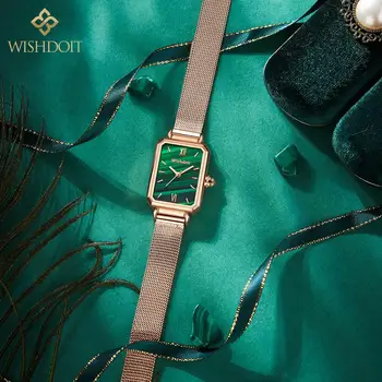 WISHDOIT Brand de Top Doamnelor Ceas de Lux Elegant Impermeabil Cuarț Oțel Inoxidabil Fată Ceasuri Ceas cu Cadran Mic Reloj Mujer