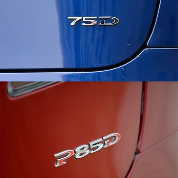 1 buc ABS Styling Deplasare Masina Emblema Autocolant Logo-ul de 60 75 85 90 85D 100D P85D P90D P100D Accesorii pentru Tesla Model S Model X