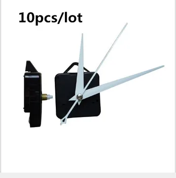 10 buc/lot de înaltă calitate de Mecanism de Ceas cu Cuarț Ceas de Perete Mișcarea Mecanism de Ceas DIY Instrument de Reparații de Piese Kit Mâini albe