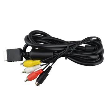 10buc 4 in 1 Cablu S-Video pentru PS2 RCA AV Cablu pentru PS3