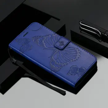 3D Grava de Piele Slot pentru Card Coque pentru Samsung A01 Core Caz Flip Textura Cover Portofel pentru Samsung Galaxy 01 Cazul SM-A015 A013