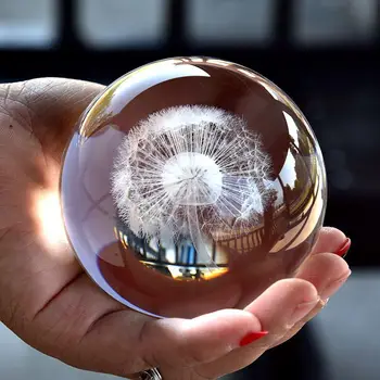 3D Laser Gravat glob de Cristal Led-uri de Sticlă Gravură Mingea Cu Rotary Muzica de Bază pentru Cadou de Craciun