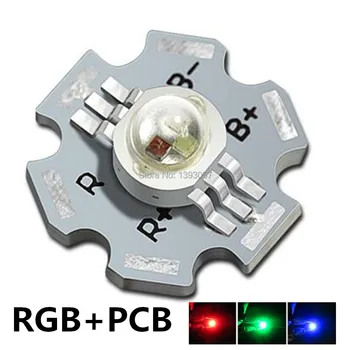 3W LED-uri RGB de putere Mare LED Lampă bec 45mil Chip Șase Pini etapă lampa 700mA 3.2-3.4 V Taiwan Geneza/HPO chips-uri Gratuit de transport maritim