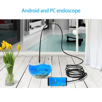 5.5 MM 1m/2m/3,5 M Android Endoscop rezistenta la apa IP67 Mini Camera Triplet un TYPE-C USB Endoscop pentru Smartphone cu OTG și UVC PC
