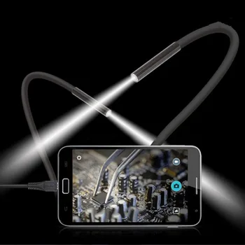 Android Endoscop Camera 720P de 5.5 mm 8mm Obiectiv 1M 2M 5M Fir Mini Camera Pentru Android Telefon PC Endoscop Inspecție Tub Borescope