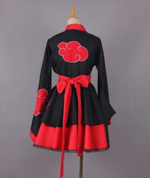 Anime Naruto Shippuden ultimul Akatsuki Lolita rochie de Cosplay Costum adaptate