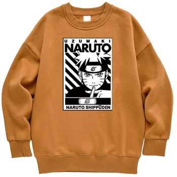 Anime Naruto Uzumaki Shippuden Jachete Toamna Fleece Hoodie Tricou Cald Casual Barbati Haine De Brand De Moda Streetwear