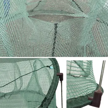 Automate de Plasă de Pescuit Capcana Cușcă Forma Rotunda Durabil Deschis Pentru Crab, Raci, Homar ASD88