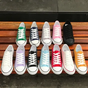 Coreea de culoare sălbatic pantofi de panza pentru elevii de plat unic de pantofi bomboane de culoare de pantofi pentru femei clasic simplu casual, pantofi