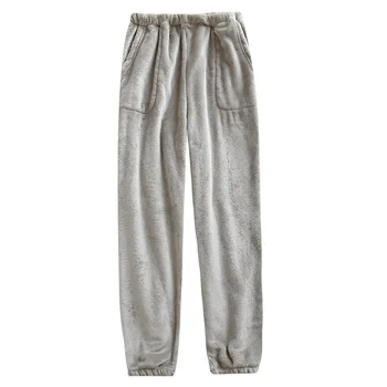 Cuplu de Catifea, pantaloni de Pijama-Pantaloni pentru Bărbați și Femei Primăvara și Toamna Iarna Cald Picioare Mici Acasă Calca Pantalonii De Pijama