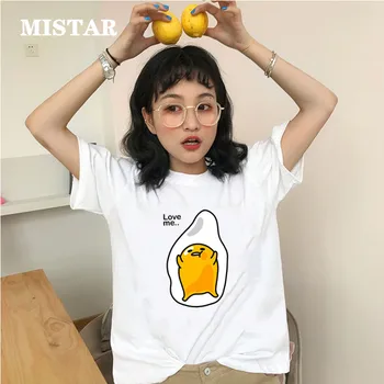 De Vară 2020 desene animate drăguț tricou femei de Imprimare Leneș ou Grafic amuzant Teuri pentru Femei Maneci Scurte Moda Top Alb T-shirt Femei