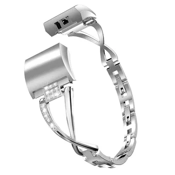Duszake Curea De Metal Pentru Fitbit Charge 2 Band Smart Bratara De Înlocuire Praștie Catarama Curea De Metal Pentru Fitbit Charge 2 Femei