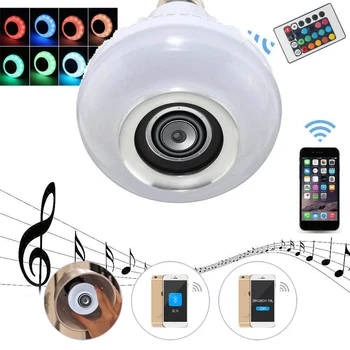E27 LED Muzica Bec LED Difuzor LED Difuzor Bara Acasă Cadou WirelessPortable Colorate de Lumină Inteligent Bluetooth Lampa