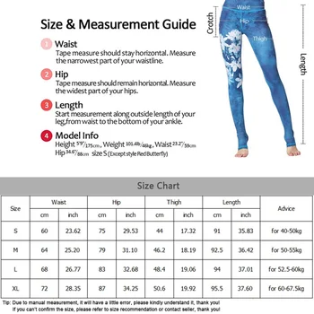 Epocă de Fitness Yoga Pantaloni Slim cu talie Înaltă Sport Jambiere Gimnastica Fete Elastic Imprimat Dresuri pentru Rularea Jogging Control Burtă