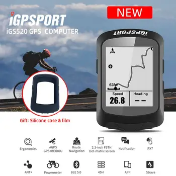 IGPSPORT iGS520 Calculator Bicicleta cu GPS Activat de Navigare Biciclete Kilometraj Vitezometru Bicicleta IPX7