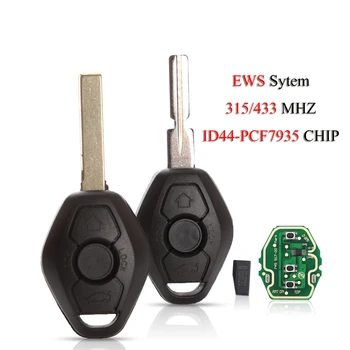 Kutery EWS Sistemul de la Distanță Inteligent Cheie Auto Pentru BMW E38 E39 E46 X3 X5 Z3 Z4 1/3/5/7 Serie 3Buttons 315/433MHz ID44 Cip de Intrare fără cheie