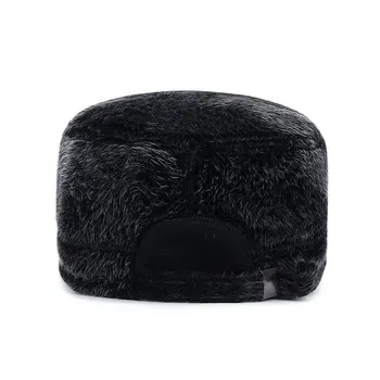 Moda PU Militare Hat Pentru Barbati Toamna Iarna Capac de Tatăl Cadouri Ține de Cald Pălării de sex Masculin Os Snapback Pălării Reglabil