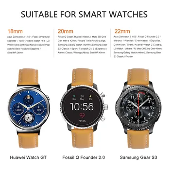 Pentru Samsung Gear S2 Clasic/Samsung Gear Ceas Sport , Fullmosa 20mm Ceas din Piele Trupa cu Eliberare Rapidă Pin pentru Huawei Watch 2