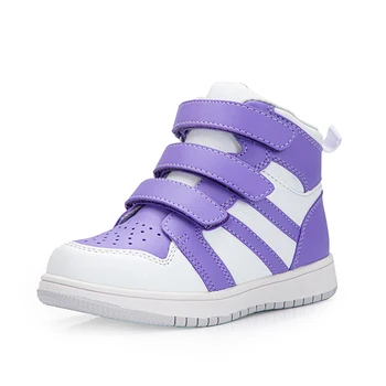 Princepard Pantofi Ortopedici pentru Fete Baieti Albastru Violet din Piele pentru Copii Primul Pietoni Adidasi pentru Suport Arc Grijă