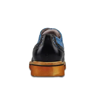 Stil Britanic De Moda, Oameni De Afaceri Casual Din Piele Pantofi De Brand De Lux Bullock Pantofi Sculptate Platforma Din Piele Încălțăminte Mans