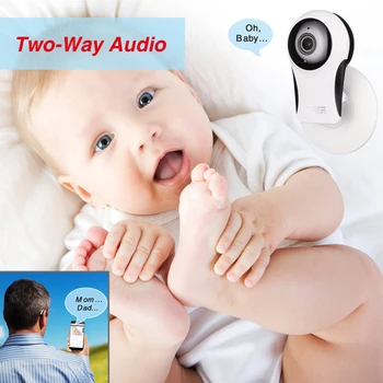 Tonton 2 Pack HD 1080P Smart Camera IP Wireless WiFi de Acasă de Securitate, Supraveghere Baby Monitor P2P Mini CCTV aparat de Fotografiat Viziune de Noapte