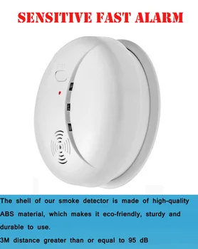 Wireless De Protecție Împotriva Incendiilor Fum Detector Portabil De Senzori De Alarmă Pentru Acasă De Securitate Sistem De Alarma