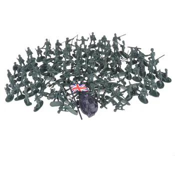 100buc/set Militare, Soldați de Jucărie din Plastic Armata de Oameni Figurile 12 Ipostaze Cadou Jucărie Model de Acțiune Figura Jucarii Pentru Copii Baieti