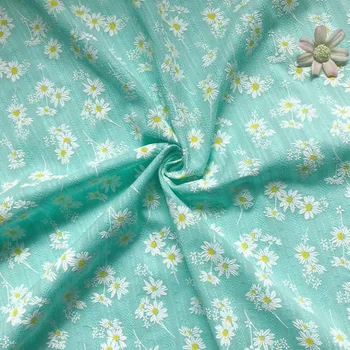 100cm *145 cm lățime de înaltă calitate, țesături de Bumbac stil rural mici daisy acasă îmbrăcăminte îmbrăcăminte rochie de bumbac tesatura imprimata