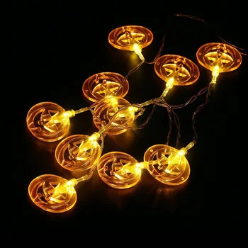 10Lights Agățat Decor de Halloween Dovleci/Fantoma/Spider/Craniu Șir LED Lumini de Felinare Lampa DIY Acasă în aer liber, Consumabile Partid