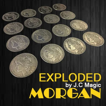 A explodat Morgan de J. C Magic 4 la 16 monede de - Aproape Trucuri Magice,Pusti,Multiplica Monede Apare Dispare Magia Iluzii