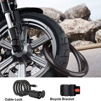 Amprenta De Biciclete De Oțel Cablu De Blocare Biciclete Electrice Biciclete De Munte De Blocare Anti-Furt Blocare Cablu De Oțel De Blocare Rezistent La Apa