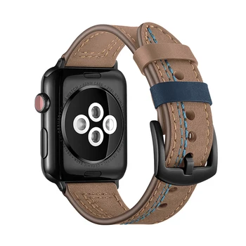 Ceas de accesorii pentru apple watch band 42mm 38mm 44mm 40mm iwatch seria 6/SE/5/4/3/2/1 de înaltă calitate din Piele brățară