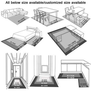 Covoare moderne si Covoare Pentru Camera de zi Dormitor Metal cu Dungi Zona Covor de Decor Acasă Non-Alunecare Covorase Salon de Tapete Decorative