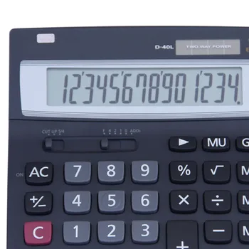 D-40L Financiar-Bancare 14 cifre Ecran LCD Ultra-wide Body Financiar Profesionist Calculator de Birou Electronice