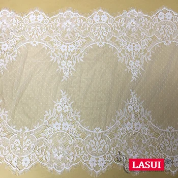 LASUI 0403 lățime 55 cm *3 metri de voal de mireasa rochie fusta Europene val de flori Franța genelor dantelă asieta