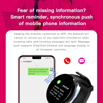 Mens Wacth Memento Mesaj de Înaltă Calitate, HD, Ecran LCD de Ceasuri IOS Telefoane Android ceas Inteligent Femei Motion Tracker de Fitness