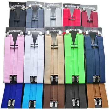Noul Design Unisex De Culoare Solidă Adult Bretele Bărbați, 3 Femei, Plus Dimensiune Bretele Elastice Reglabile H-Spate Bretele Copii