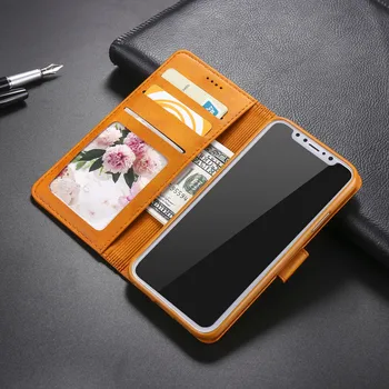 Piele Stand Telefon Caz Pentru iPhone 6 6S 7 8 Plus X XS Max Xr Caz Magnetic slot pentru Card de portofel Capac iPhone 6S 7 8 Plus etui Coque