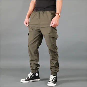 Plus Dimensiune M-4XL Bărbați Pantaloni de Marfă Gros de Iarna Cald Pantaloni Lungime Completă de Buzunar Multi Casual Militare Largi Tactice Pantaloni