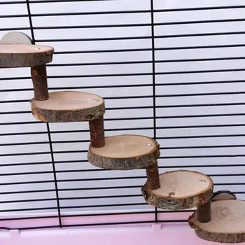 Scara din lemn Hamster Animale de companie Mici de Mestecat Jucării pentru Sugar Glider Mouse-ul Chinchilla Șobolan, Șoarece și Hamster Pitic Cușcă de Lemn