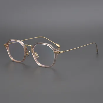 Titianium Ochelari Pătrați Cadru Bărbați Femei Vintage Limpede Transparent Ochelari Optice Miopie Rame Ochelari De Vedere Ochelari De Oculos