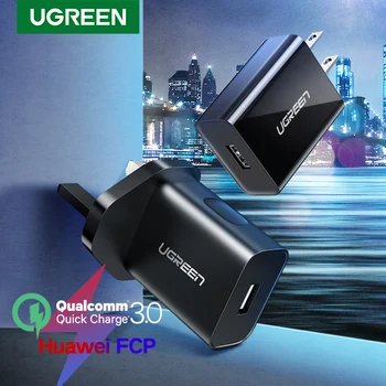 Ugreen Quick Charge 3.0 QC 18W NE-a UNIT Incarcator USB QC3.0 Încărcător Rapid pentru Samsung s10 Xiaomi, Huawei iPhone Încărcător de Telefon Mobil