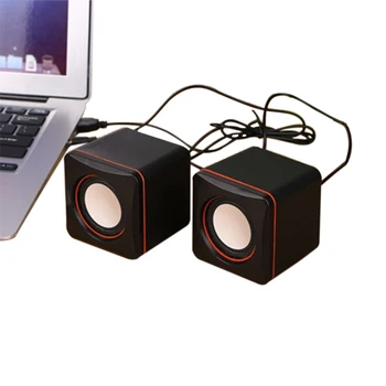 USB 2.0 Mini Difuzor Audio de 3.5 mm cu Fir de Calculator Multimedia, Difuzorul Player de Muzică pentru Biroul de Acasă Desktop PC, Laptop, Boxe
