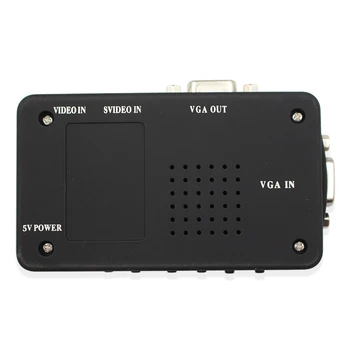Video Convertor VGA la S-Video, AV-VGA La VGA Out Comutator Mini Cutie pentru PC Laptop, TV LCD Monitor CCTV aparat de Fotografiat DVD Player