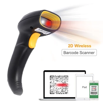Wireless de coduri de Bare 2D Portabile Cititor 1D/2D Cod QR Cititor de Cod de Bare scaner Portabil de Plată pentru Inventar terminal pos